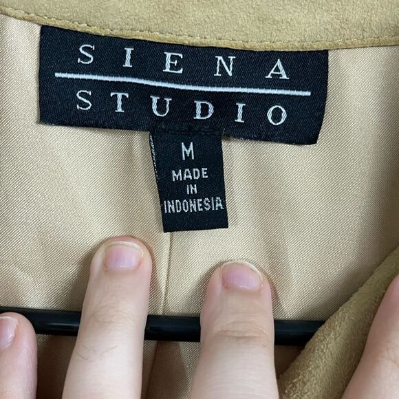 Siena Studio Vintage Leather Pearl Snap Button Jacket Size Medium Butter Soft - Picture 3 of 8